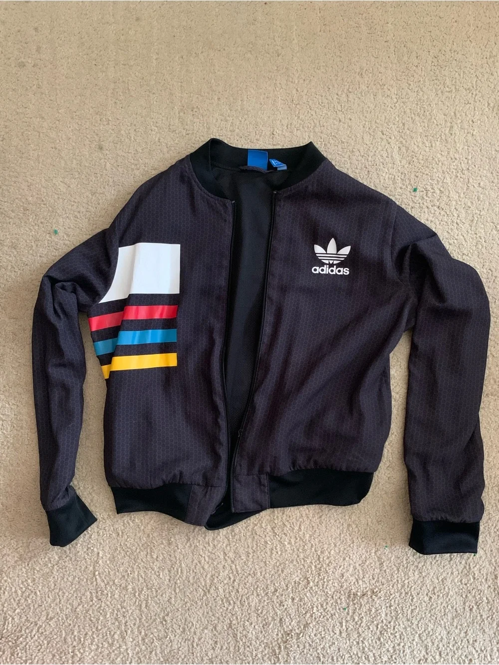 Men’s Vintage ADIDAS ORIGINALS TREFOIL Zip Track Jacket size L